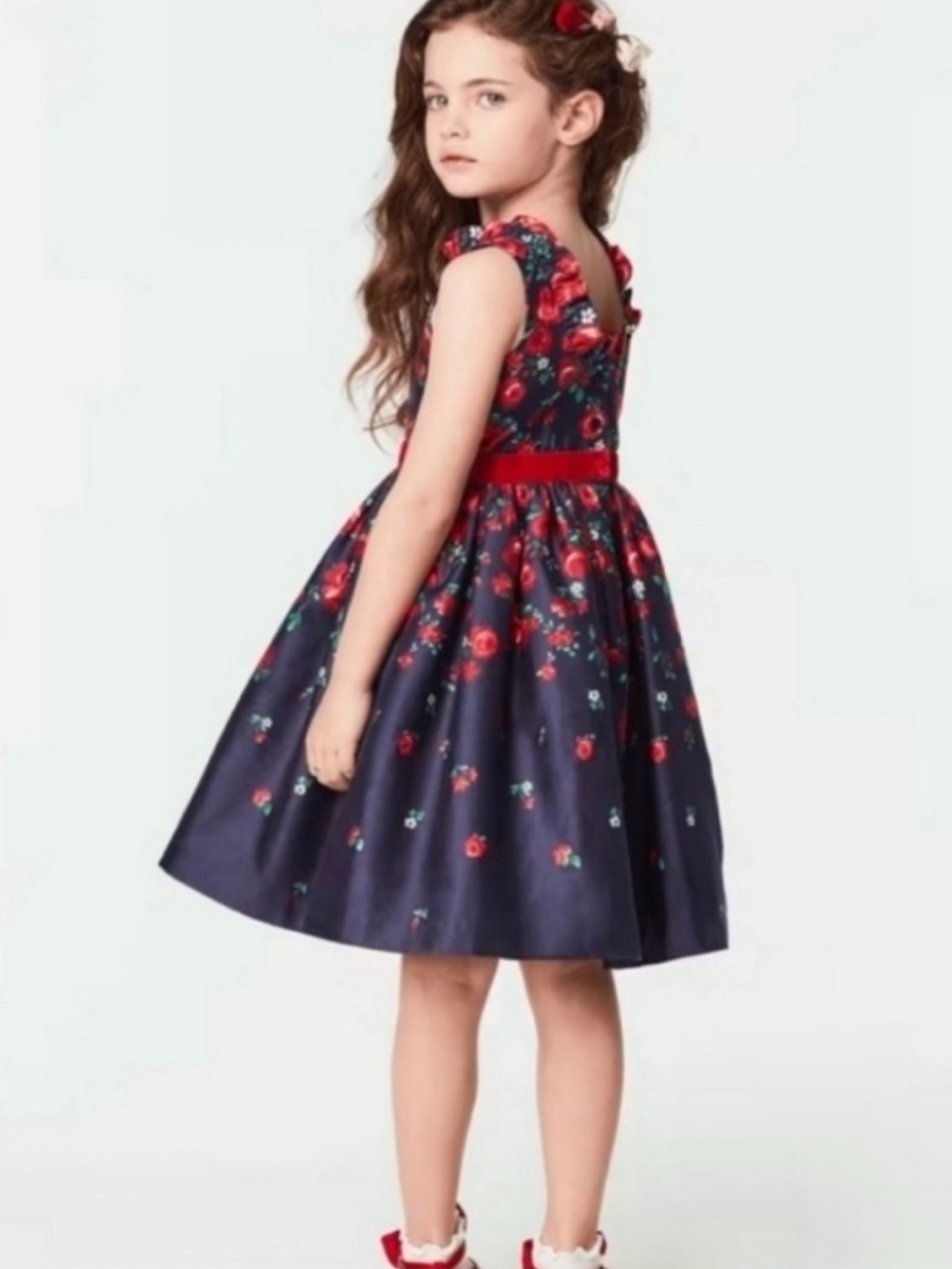 NEW American Girl x Janie And Jack Wrapped In Roses Party Dress Size 7 NWT